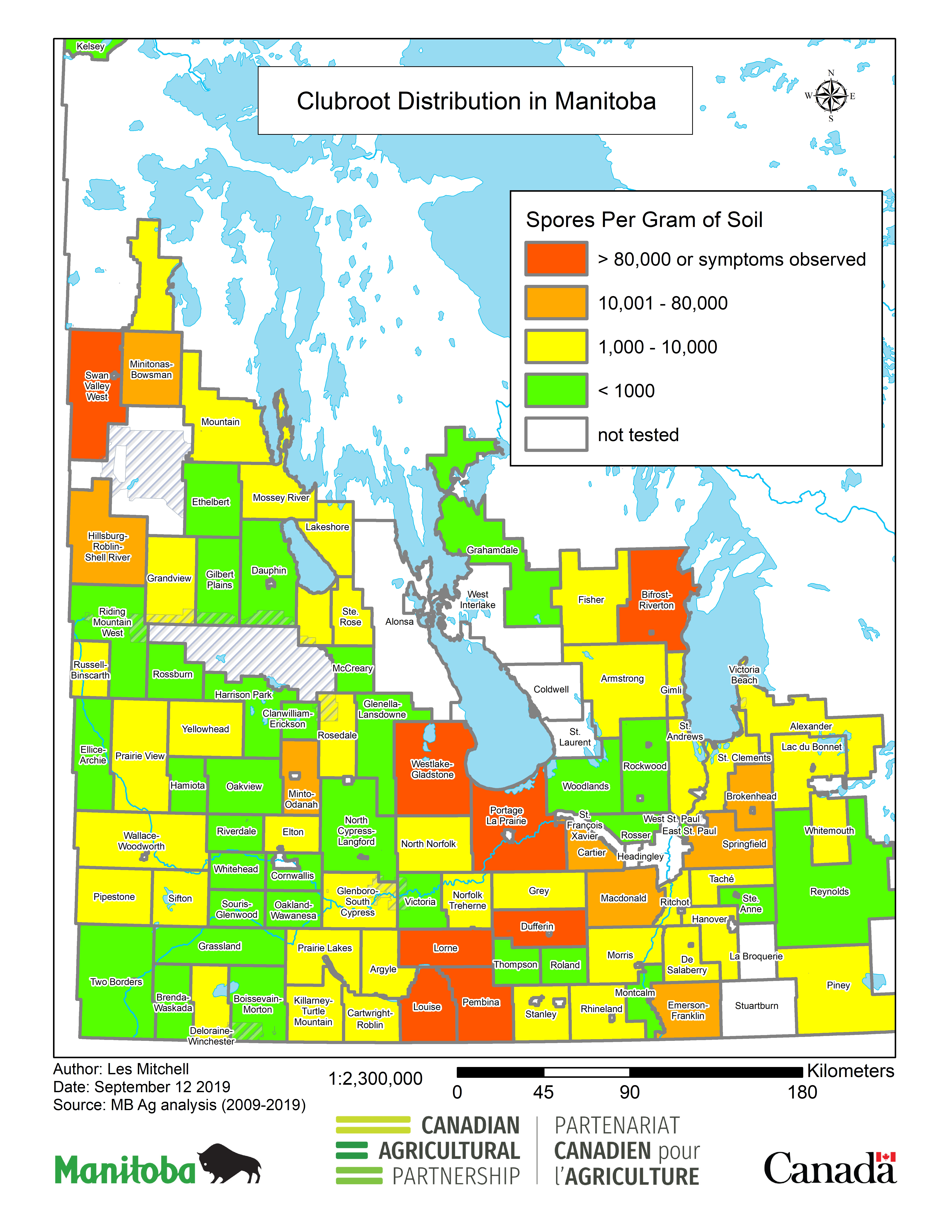 Province of Manitoba | agriculture - Clubroot Distribution in Manitoba