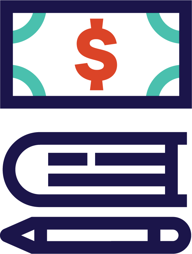 Graphic that compares your career choices for either college, apprenticeship or university on average tuition costs per year for training or education: with college being $5,598, Apprenticeship being $580, and University being $6,466.
