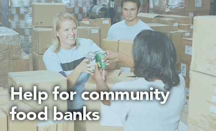 Help for community food banks
