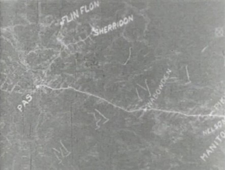une carte de la région nord-ouest du Manitoba