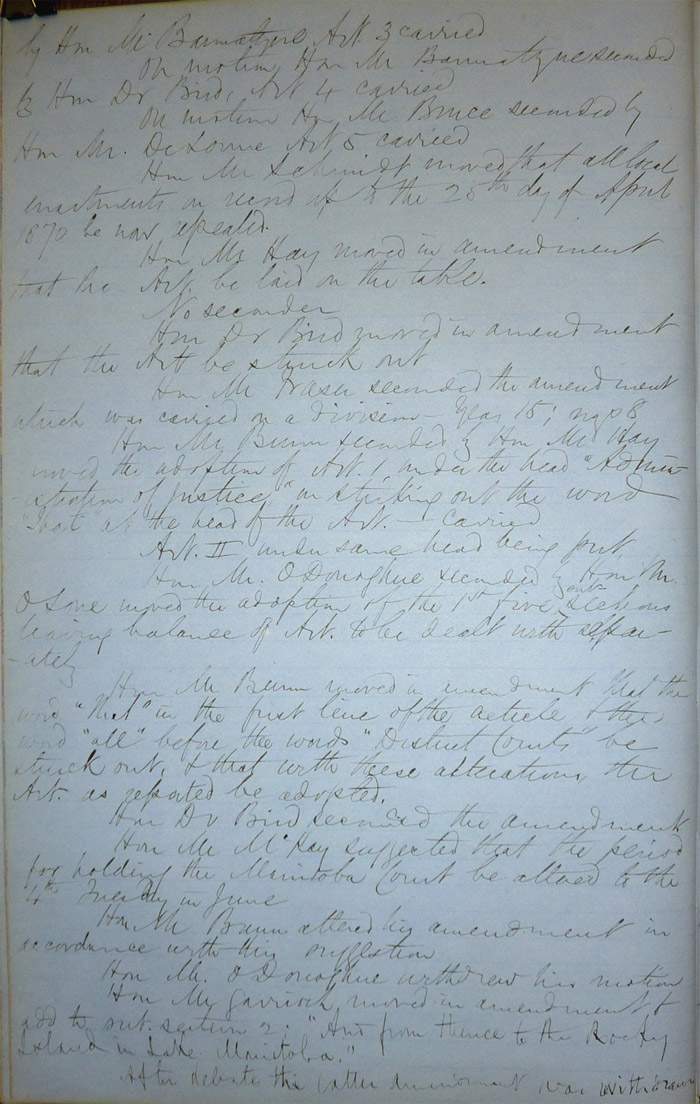 Journal de la session de l’Assemblée législative d’Assiniboia, page 21