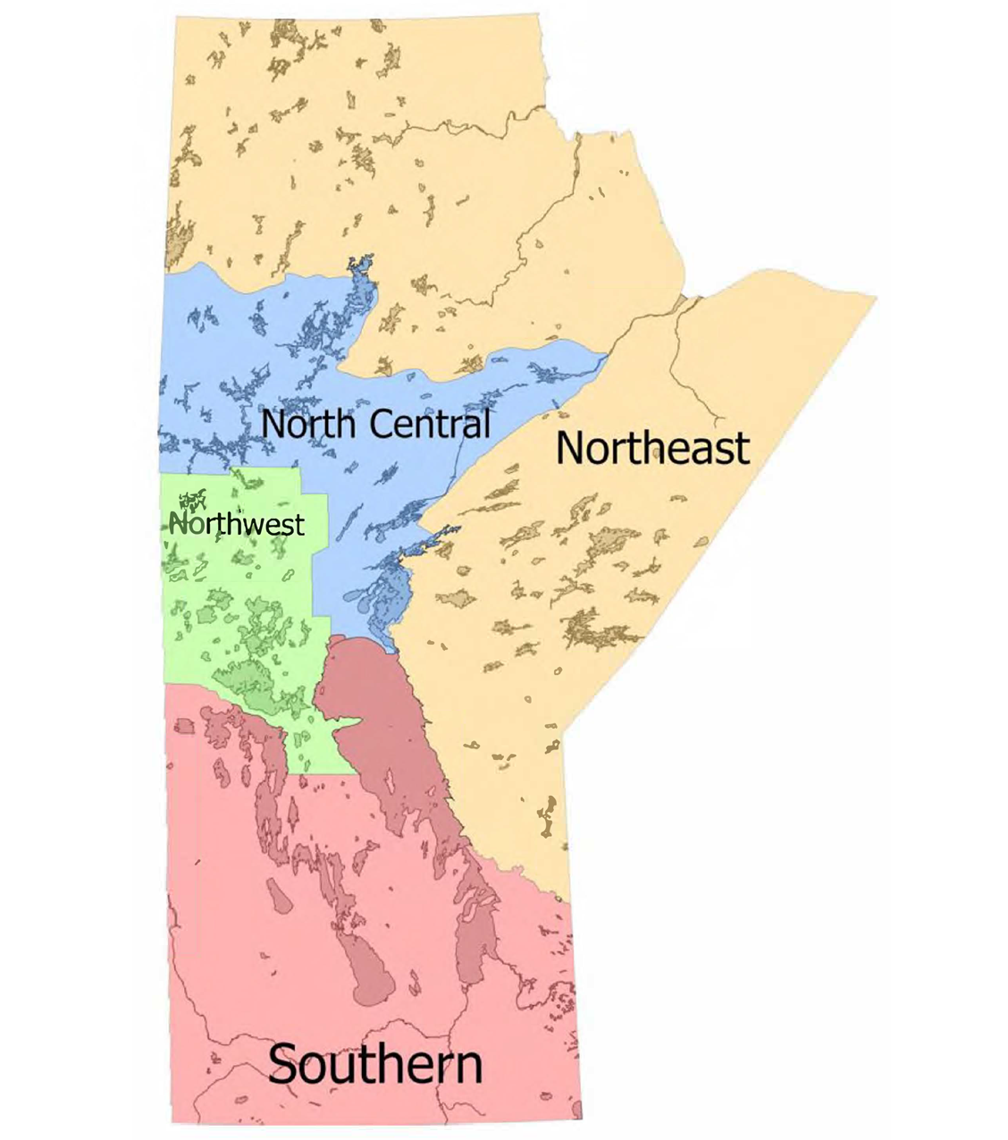 Fishing Divisions Map Fishing Divisions Map
