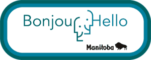 Bonjour / Hello, logo du Secrétariat aux affaires francophones