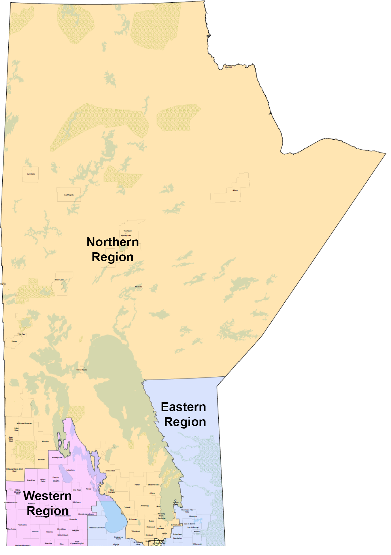 Manitoba Service Locations Map
