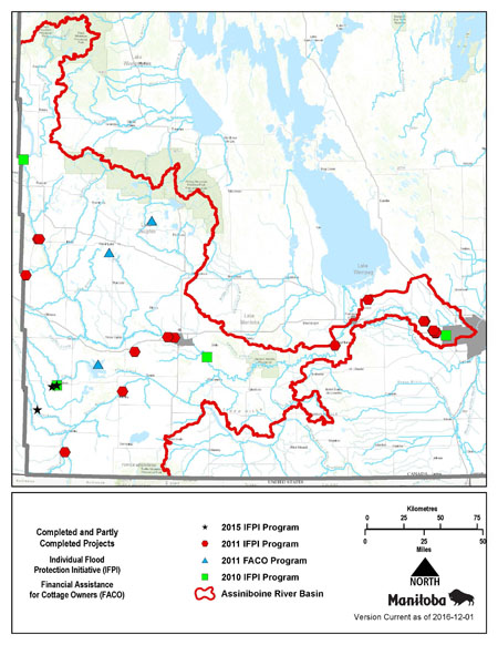 Individual Flood Protection Initiative and Financial Assistance for Cottage Owners – Completed and Partly Completed Projects in the Assiniboine River Basin